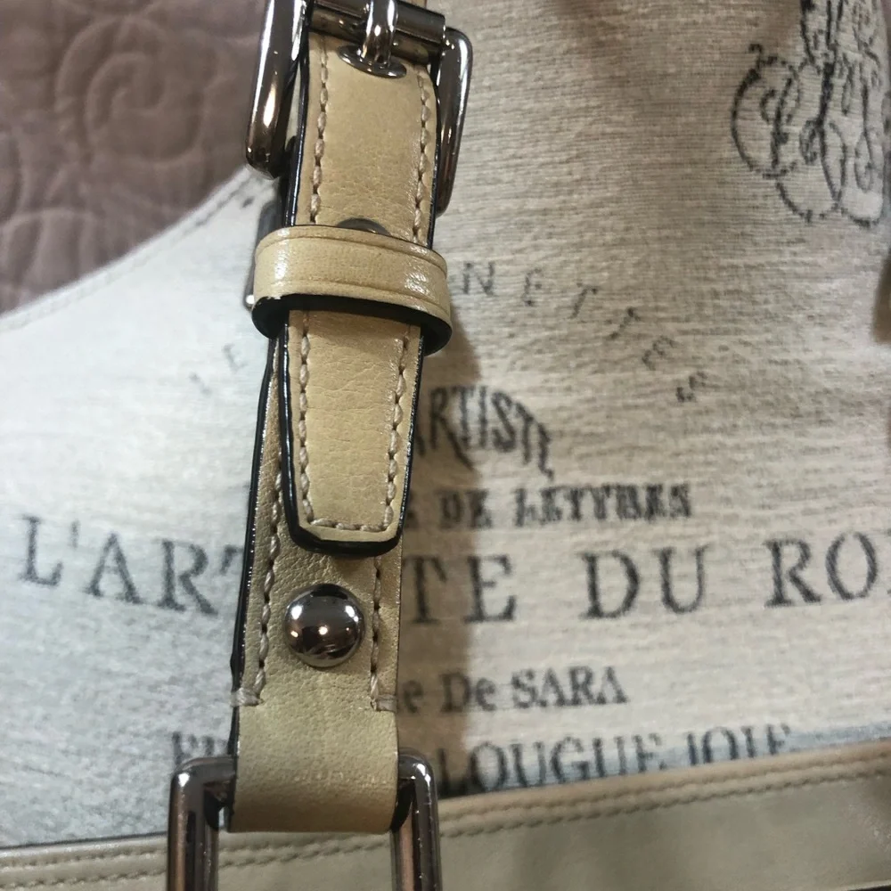 Coach Y2K Gallery tote Soft leather beige/Nude